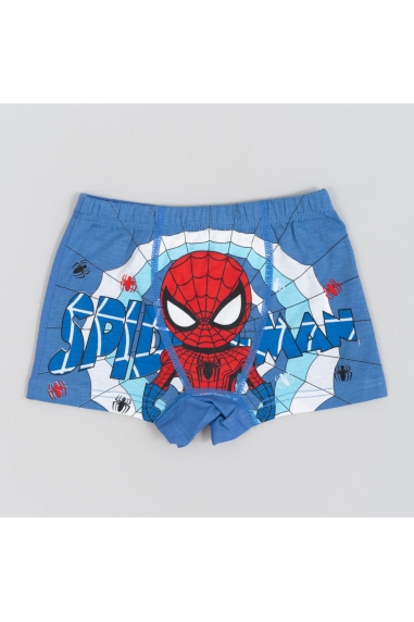 Труси боксери для хлопчика синій стретч- кулір