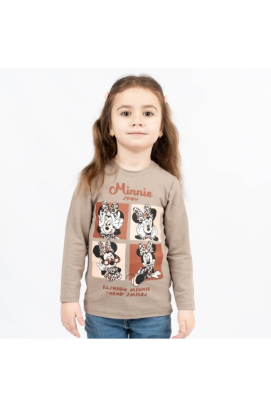 Лонгслів  для дівчинки Міні бежевий фулікра