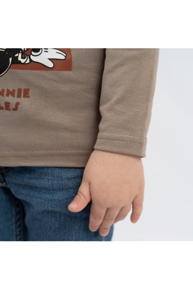 Лонгслів  для дівчинки Міні бежевий фулікра - 2