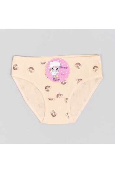 Трусики для дівчинки жовтий рубчик-преміум