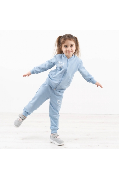 Костюм для дівчинки блакитний двонитка