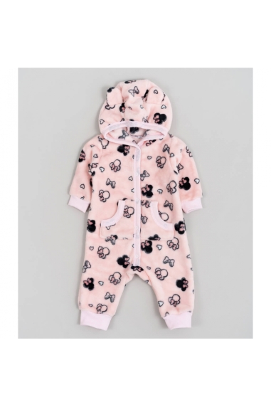Комбінезон для малят рожевий велсофт