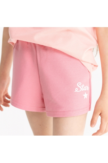 Шорти для дівчинки рожевий двонитка