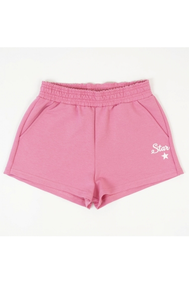 Шорти для дівчинки рожевий двонитка - 1