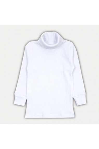 Базовий гольф для хлопчика білий стретч - 1