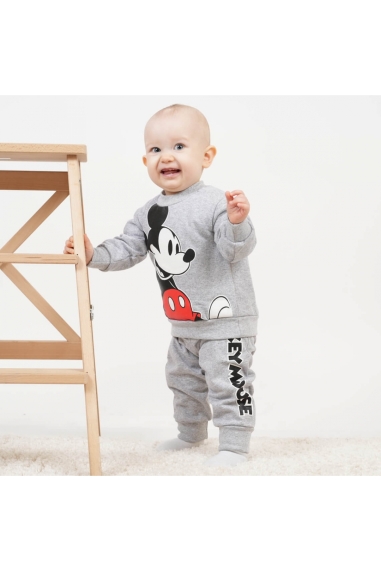 Костюм для хлопчика сірий начіс (футер)