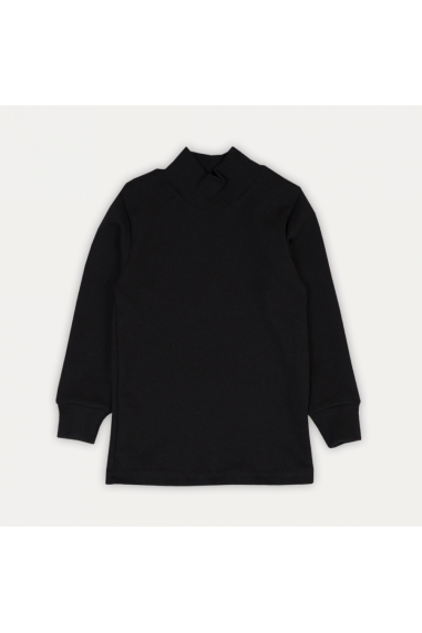 Гольф  для хлопчика чорний стрейч