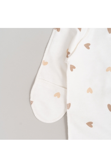 Чоловічки Сліпи Пара сліпів для новонароджених Серце молочний начіс (футер) - 3