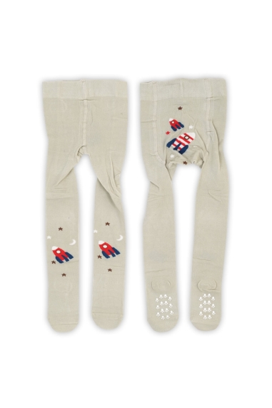 Колготки з антіковзянням під памперс для хлопчиків олива бавовна