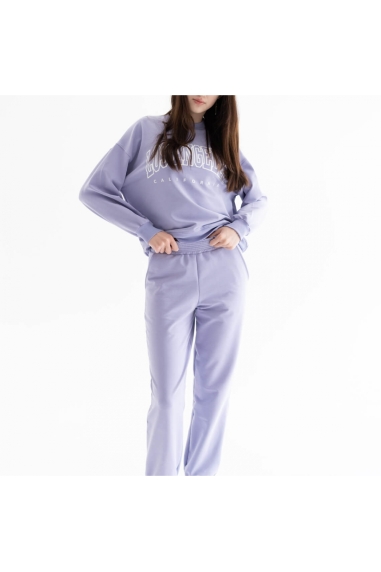 Костюм жіночій бузковий двонитка - 1