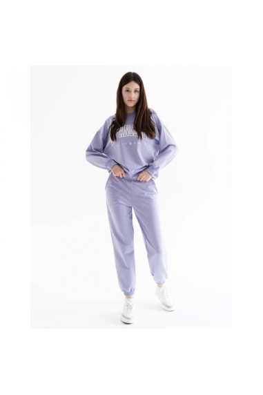 Костюм жіночій бузковий двонитка - 2