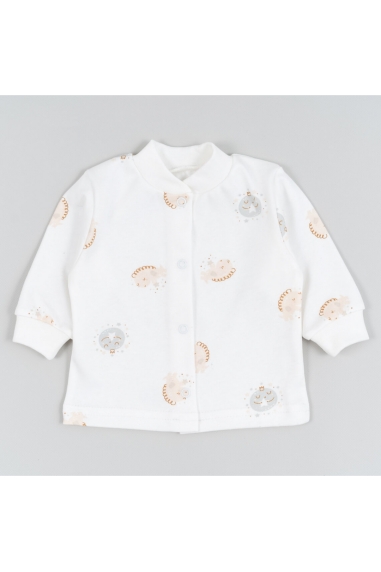 Кофтинка ясельна молочний Планети інтерлок