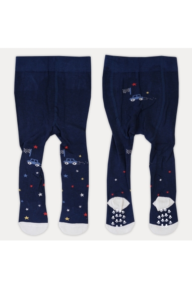 Колготки під памперс для хлопчика темно-синій бавовна