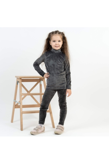 Велюровий  гольф для дівчинки ліловий велюр