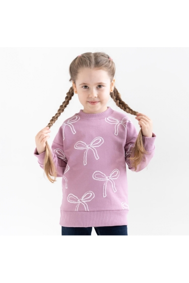 Світшот для дівчинки ліловий двонитка