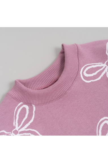 Світшот для дівчинки ліловий двонитка - 2