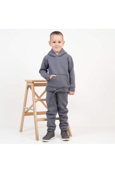 Теплий костюм для хлопчика хакі тринитка на флісі