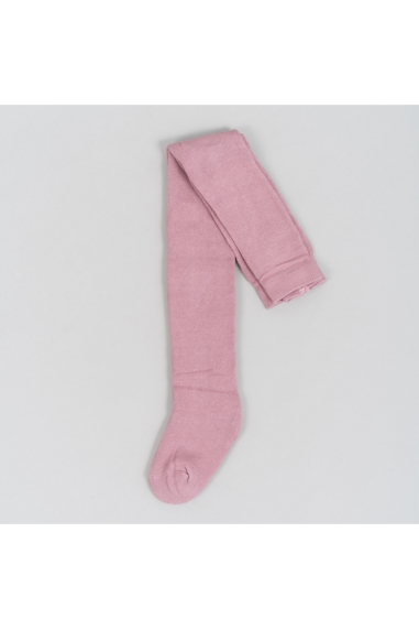 Колготки для дівчинки однотонні рожевий махра