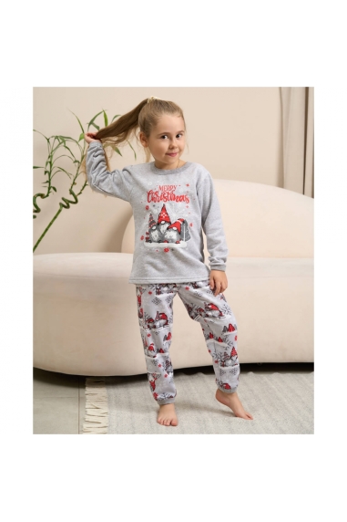 Піжама дитяча Гноми сірий начіс