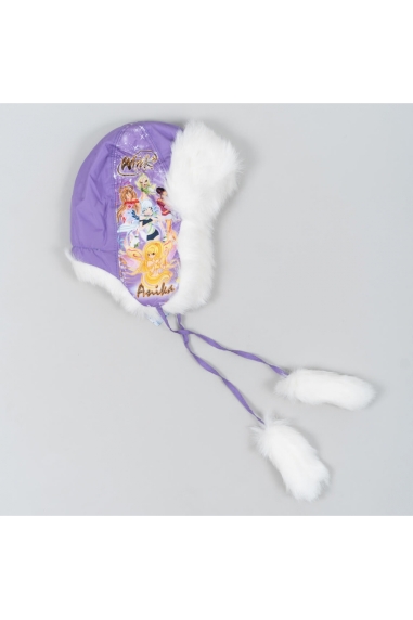 Шапка для дівчинки бузковий в'язка