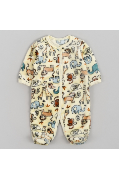 Пухнастий чоловічок для малят Звірятка жовтий велсофт