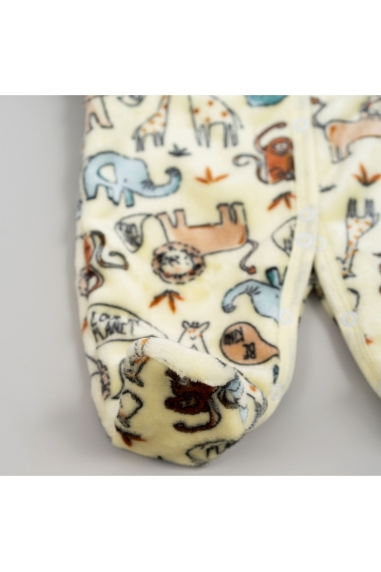 Пухнастий чоловічок для малят Звірятка жовтий велсофт - 3