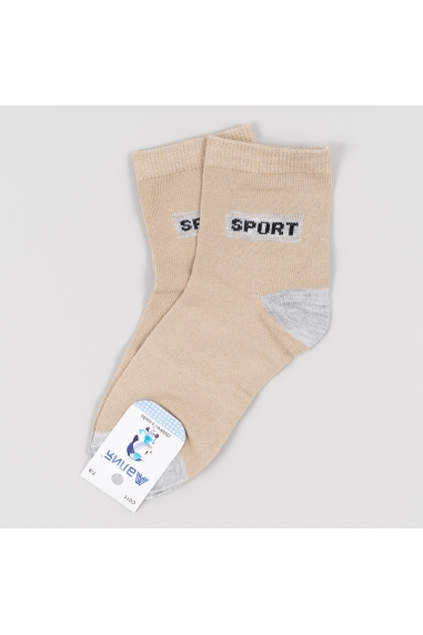 Шкарпетки для хлопчика бежевий бавовна