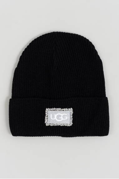 Шапка для дівчинки чорний в'язка