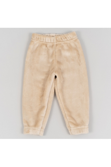Штанці пухнасті для малят бежевий велсофт