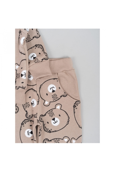 Костюм для малят Ведмедики бежевий начіс (футер) - 2