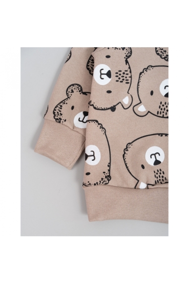 Костюм для малят Ведмедики бежевий начіс (футер) - 4