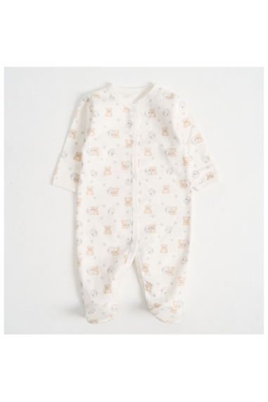 Чоловічок для малят Зайки молочний начіс(футер)