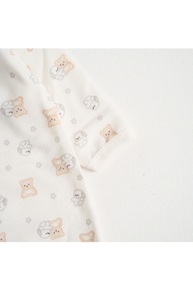 Чоловічок для малят Зайки молочний начіс(футер) - 2