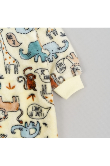 Комбінезон для малят Зоо жовтий велсофт - 2