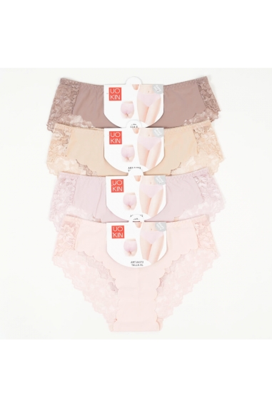 Труси жіночі рожевий еластан - 1