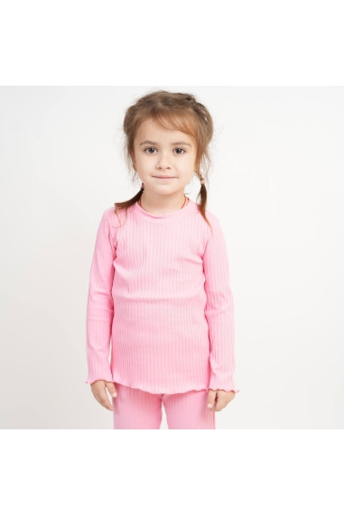 Комплект для дівчинки персиковий рубчик - 1