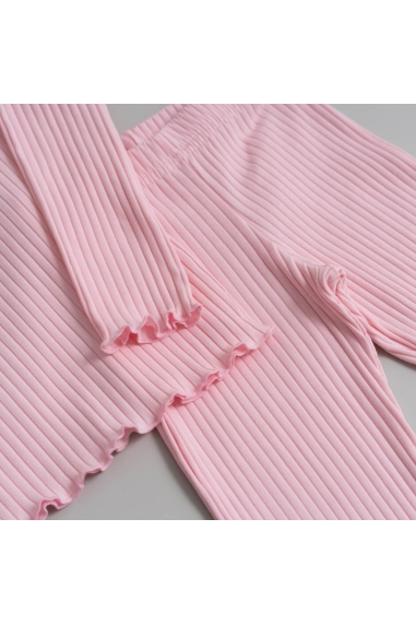 Комплект для дівчинки персиковий рубчик - 4