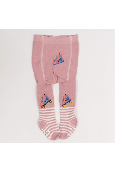 Колготки під памперс для дівчинки рожевий бавовна