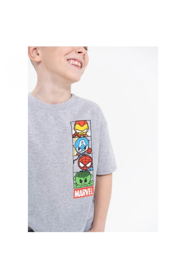 Футболка для хлопчика сірий кулір-двонитка - 1