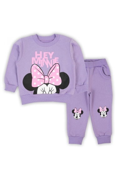 Костюм для дівчинки бузковий начіс (футер)