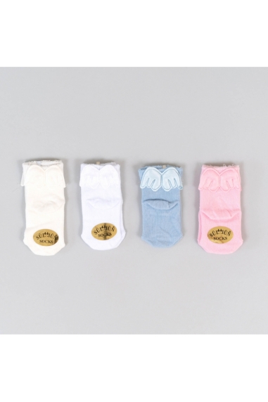 Шкарпетки для новонароджених рожевий бавовна - 1