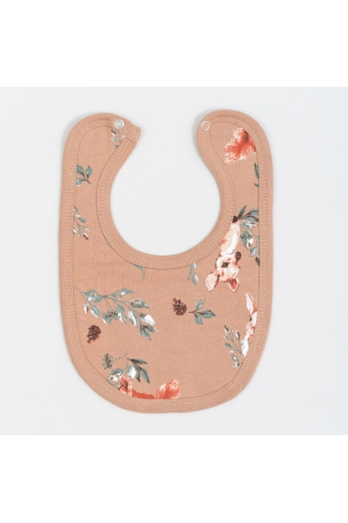 Слинявчик дитячий Звірята карамель начіс (футер)