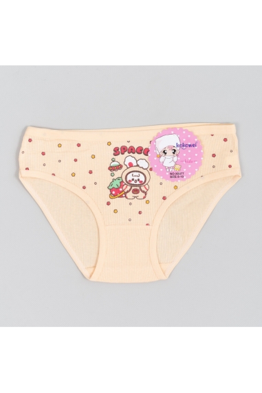 Трусики для дівчинки жовтий рубчик преміум