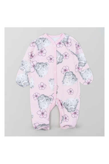 Сліп для новонароджених Teddy рожевий начіс (футер)