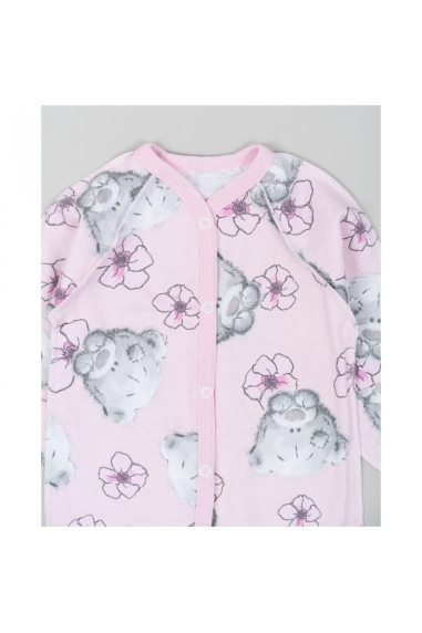 Сліп для новонароджених Teddy рожевий начіс (футер) - 3