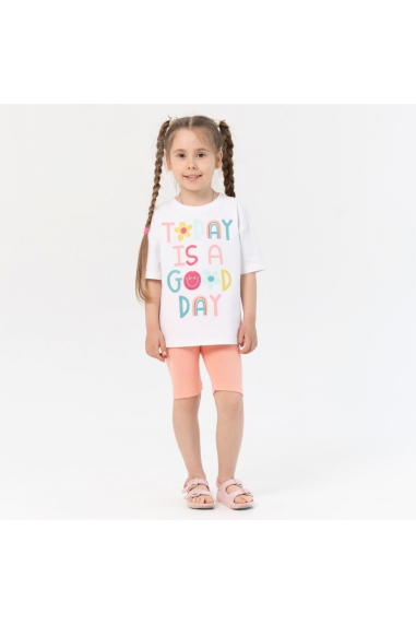 Лосини для дівчинки кораловий стретч