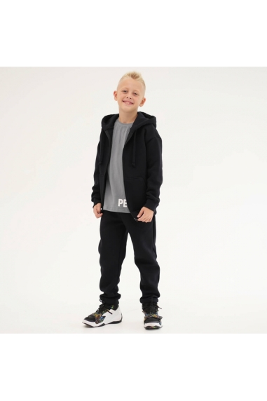 Костюм для хлопчика чорний тринитка на флісі