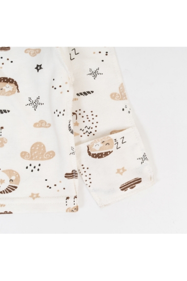 Кофтинка для новонароджених бежевий начіс(футер) - 1