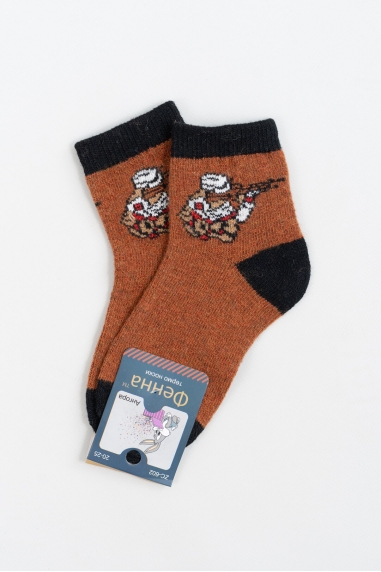 Шкарпетки для хлопчика гірчичний ангора