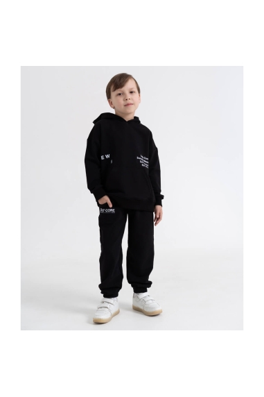 Костюм для хлопчика чорний двонитка